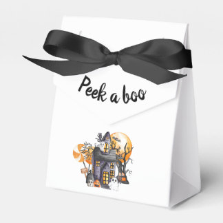 Flüchtige Blick einer BOO Babydusche Geschenkschachtel