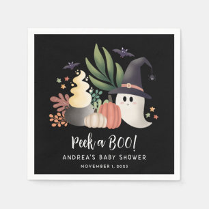 Flüchtige Blick einer Boo Halloween Ghost Baby Dus Serviette