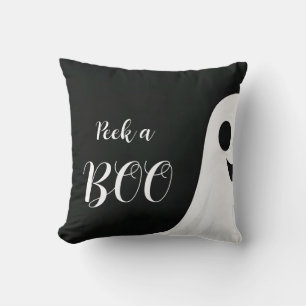 Flüchtige Blick eines Boo Ghost Halloween Kissen