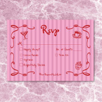 Flüchtige Retro Hand gezogen rosa rosa Hochzeitsst