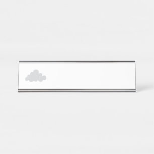 Flüchtige Wolke Schreibtischnamensplakette
