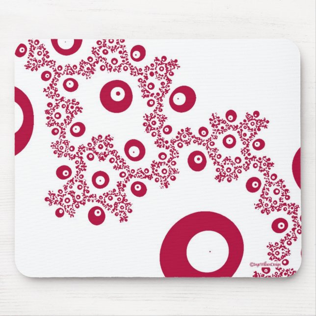 Flüchtiger Blick ein Boo-Rot Mousepad (Vorne)