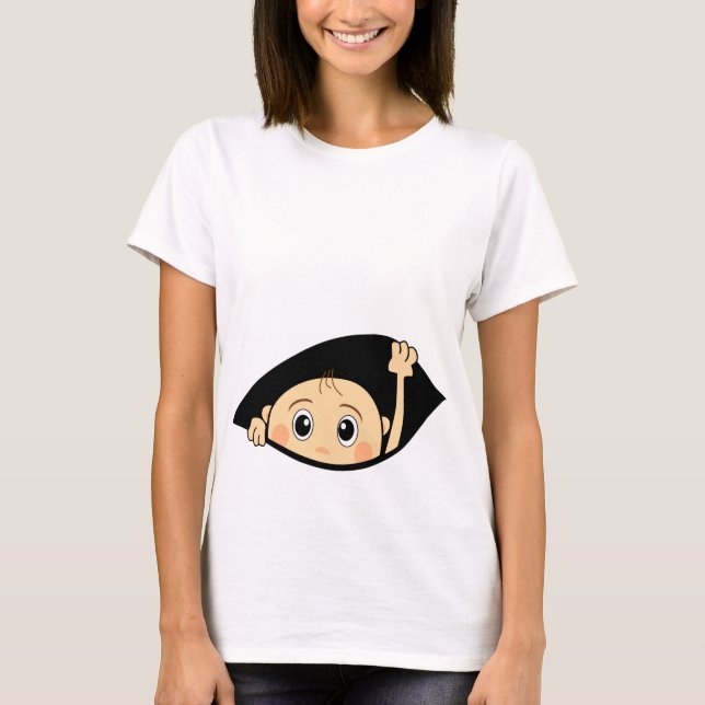 flüchtiger Blick ein Boo T-Shirt (Vorderseite)