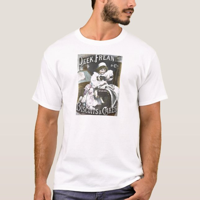 Flüchtiger Blick, Frean u. Co.-Kekse und T-Shirt (Vorderseite)
