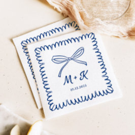 Flüchtiger handgezogener, scharfer Bugbogen Napkin Serviette