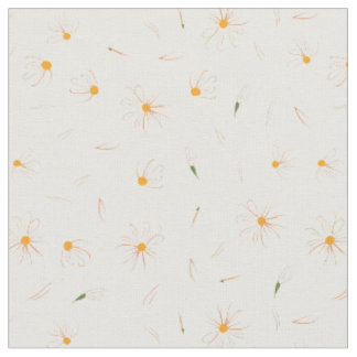 Flüchtiges Gänseblümchen-Blumenmuster - Stoff