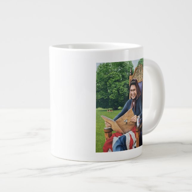 Flüchtling von England 1975 Jumbo-Tasse (Vorderseite Rechts)