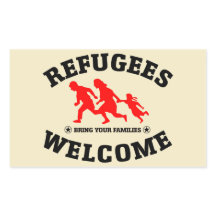 Flüchtlinge begrüßen Ihre Familien