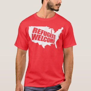 Flüchtlinge begrüßen US-Protest zur Unterstützung T-Shirt