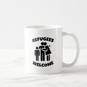 Flüchtlinge Willkommen Kaffeetasse