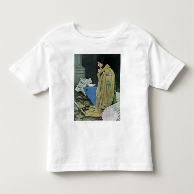 Flüchtlings-Erntedank Kleinkind T-shirt (Vorderseite)