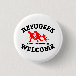 Flüchtlings-Willkommen holen Ihre Familien Button