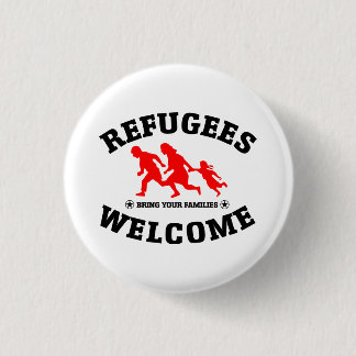 Flüchtlings-Willkommen holen Ihre Familien Button