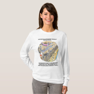 Flüchtlingswasser schießt Frauen langärmeliges T-Shirt