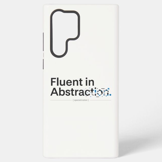 Fluent in Abstraction Minimalist Tech Case Samsung Galaxy Hülle (Rückseite)