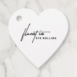 Fluent in Augenrollen - Ein sarkastisches Fach Geschenkanhänger