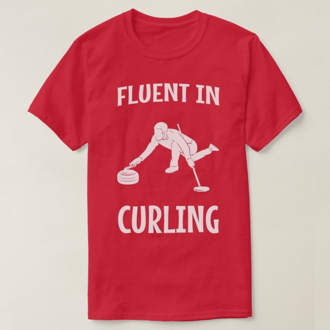 Fluent in Curling 3 T-Shirt (Design vorne)