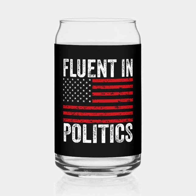 Fluent in der Politik Dosenglas (Vorderseite)
