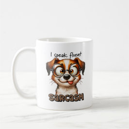 Fluent in der Sarcasm Fox-Tasse Kaffeetasse
