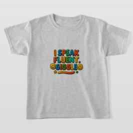 Fluent in Giggles Kids T-Shirt