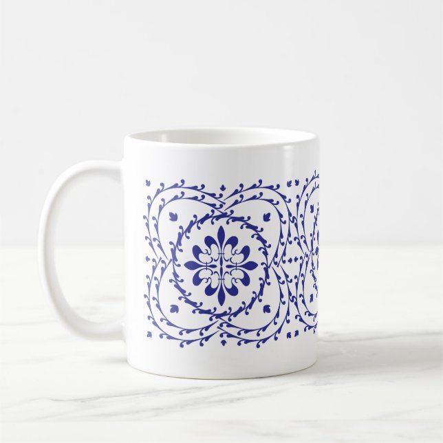 Fluer-de-lis Quatrefoil Mug (Gauche)