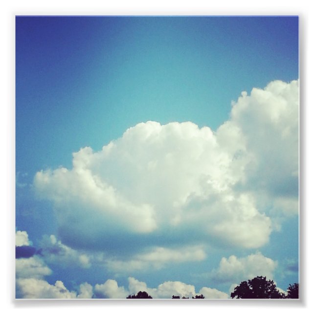 Fluff - Cloud Foto Print (Vorne)