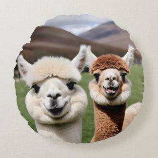 Fluff & Friendship Rundes Kissen