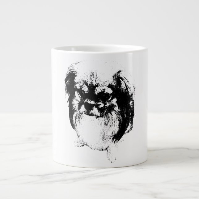 Fluff mit Ansichten Jumbo-Tasse (Vorderseite)