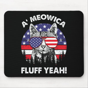 Fluff Yeah Patriotic American 4. Juli G Mousepad