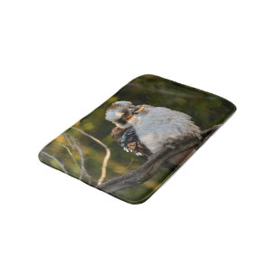 Fluffed up lacht kookaburra badematte