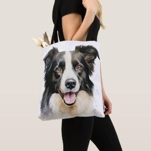 FLÜFFEN SCHWARZ- UND WEISSGRENZHUND TASCHE