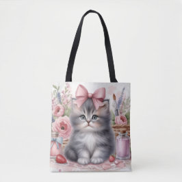FLÜFFENKÜCHE MIT BLUME UND EINEN KLEINEN KLEIN TASCHE