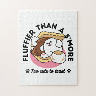 Fluffier als a S’more - Niedlicher Hund und Desser