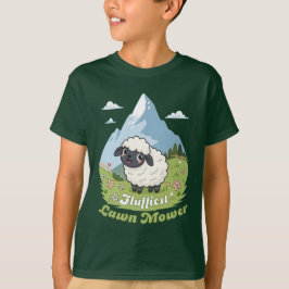 Fluffiest Lawn Mower – Adorable Blacknose Sheep T-Shirt