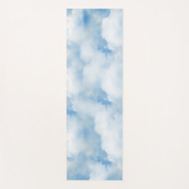 Fluffige Weiße Wolken Yogamatte