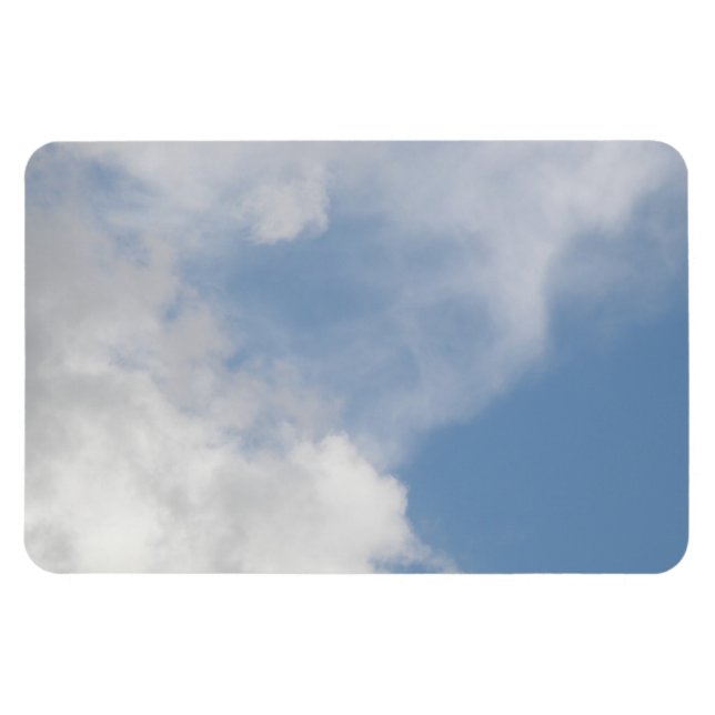 Fluffige Wolken Premium Magnet (Horizontal)