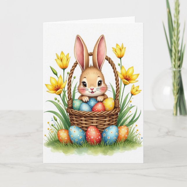 Fluffiger Freund Frühling Karte (Vorderseite)