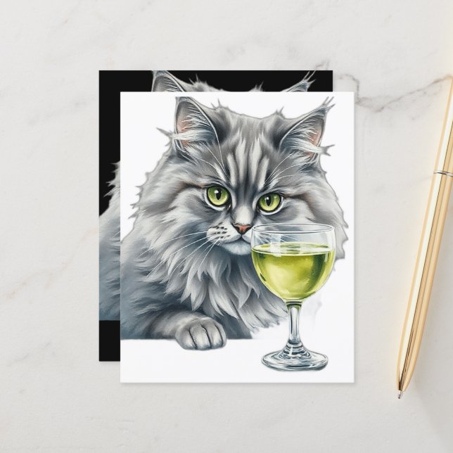 Fluffiger Freund und Absinth (Vorderseite/Rückseite Beispiel)