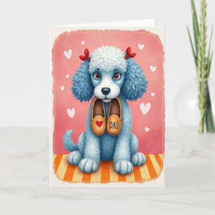 Fluffiger Hund Süße Karte zum Vatertag