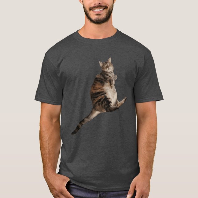 Fluffiger Katzenjunge T-Shirt (Vorderseite)