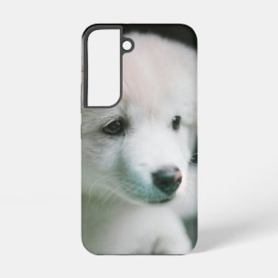 "Fluffiger Weißer Hundewelpe Charme" Samsung Galaxy Hülle