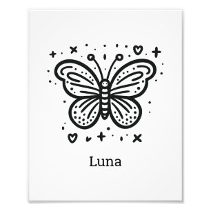 Fluffiges Buffalo-Baby - Kawaii-Nutztier Fotodruck