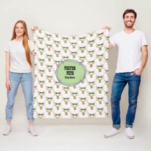 Fluffiges weißes Schaf Fleecedecke