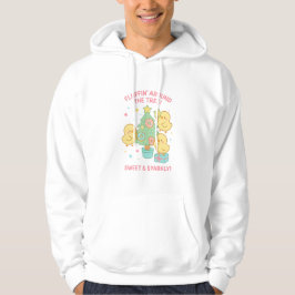 Fluffing Around the Tree Chicks Christmas  Hoodie