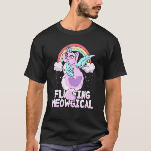 Fluffing Meowgical Kittycorn Einhorn Magischer Kat T-Shirt