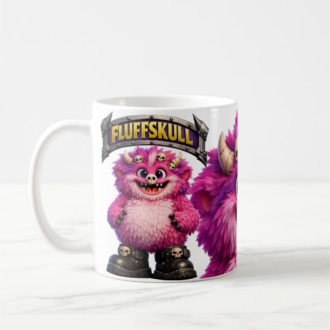 Fluffskull Monster Kaffeetasse (Links)