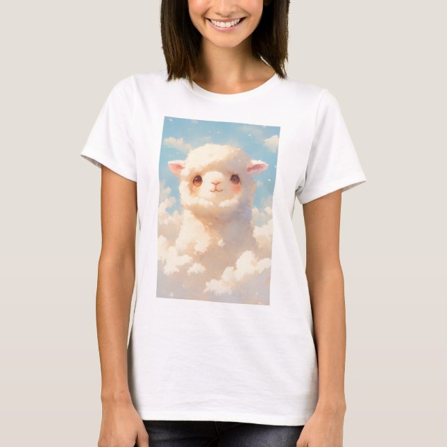 Fluffy Alpaca Dreams T-Shirt (Vorderseite)