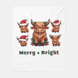 Fluffy Baby Highland Cow Drink Kaffee Oversified T Fleecedecke