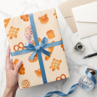 Fluffy Bakery Brot Vielfalt japanischer Snack-Stil Geschenkpapier