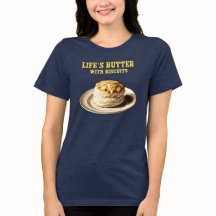 Fluffy Biscuit auf einer Platte, Life's Butter Bis